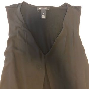 WHBM layered chiffon sleeveless blouse. Sz M.